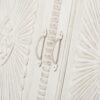 APRODZ Bianco Carved Mango Wood 2-Door Wardrobe Storage Almi... - Image 5