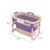 MERISHOPP®Bathroom Tub Large Soft Soaking Standing Bath Tub ... - Image 10