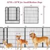 Jhsomdr 32" Portable Dog Fence Dog Kennel Outdoor Puppy Play... - Image 7