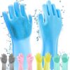 HUSB Gloves Magic Silicone Dish Washing Gloves, Silicon Clea... - Image 2