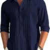 CB-COLEBROOK Men\'s Casual Button Down Shirts Long Sleeve Li... - Image 2