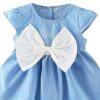 Hopscotch Girls Denim Knee-Length Casual Dress With Oversize... - Image 4