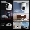 Qubo Smart 360 2K 3MP 1296p WiFi CCTV Security Camera from H... - Image 3