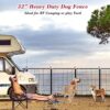 Jhsomdr 32" Portable Dog Fence Dog Kennel Outdoor Puppy Play... - Image 3