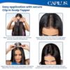 Capilus 100% Human Hair Extensions for Women, Clip in Scalp ... - Image 6