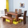 @home By Nilkamal Delmonte Six Seater Dining Table Set (Brow... - Image 2
