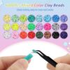 SANNIDHI® Clay Beads for Bracelet Making Kit, 6000pcs+ 24-Co... - Image 4