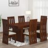 Mamta Decoration Sheesham Wood Dining Table Set with 6 Chair... - Image 2