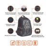 Wildcraft 44 Ltrs Blaze 3 Tiger Black Standard Backpack (122... - Image 8