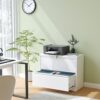 BIZOEIRON 2 Drawer Lateral File Cabinet with Lock, Metal Ver... - Image 3