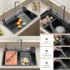 ARQUIN Waterfall Kitchen Sink Integrated HONEYCOMB DESIGN 30... - Image 3