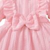 Hopscotch Girls Bow Applique Full-Sleeve Casual Dress with H... - Image 8