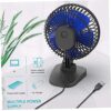 Desk Fan Strong Airflow Quiet Portable Cooling Fan with USB ... - Image 3