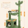 MUTTROS Cactus Cat Tree 40" Cat Tower with Large Metal Carpe... - Image 8