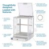 Prevue Pet Products Clear View Glass Bird Cage Crystal Palac... - Image 3