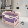 MERISHOPP®Bathroom Tub Large Soft Soaking Standing Bath Tub ... - Image 6