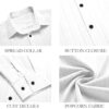 FINIVO FASHION Men\'s Solid Regular Fit Shirt (PCN_222_White... - Image 8