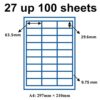 VolksRose Self-Adhesive Labels for Laser Printers and Inkjet... - Image 3