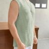 NETCLICK Mens Waffle Tank Tops Sleeveless Round Neck Polycot... - Image 3