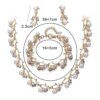 Shining Diva Fashion Stylish Combo 18k Gold Plated Pearl Nec... - Image 10