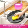 SWAPKART Plastic Pack of 2 Double Layer Soap Dispenser for B... - Image 3