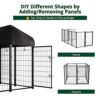 PawGiant Dog Kennel Outdoor, Dog House with Roof Waterproof ... - Image 7