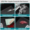 Plantex Quartz Sink for Kitchen/UV Protected Black Kitchen S... - Image 4