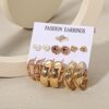 Shining Diva Fashion 11 Pairs Combo Set Latest Stylish Hoop ... - Image 7