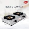 Pigeon By Stovekraft Aspire Stainless Steel Gas Stove 2 Burn... - Image 3