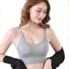 Acnos Black Green Grey Women Cotton Padded Wire Free Sports ... - Image 5