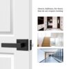 Probrico Passage Door Lever Handle Interior Non-Locking Leve... - Image 10