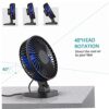 Desk Fan Strong Airflow Quiet Portable Cooling Fan with USB ... - Image 7
