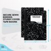Emraw Black & White Marble Style Cover Composition Book with... - Image 6