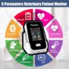 Pepultech 6 Parameters Veterinary Vital Signs Monitor,Blueto... - Image 3