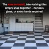 GarageDeck Coin Pattern, Durable Interlocking Modular Garage... - Image 6