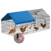 INJOPEXI Metal Chicken Coop 86"×40"×39" Chicken Runs for Yar... - Image 2