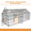 INJOPEXI Metal Chicken Coop 86"×40"×39" Chicken Runs for Yar... - Image 5