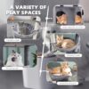YOUPET 33.46" Cat Tree Tower with Cat Condo and Scratching P... - Image 6
