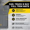 Cat® CAMT-8303 Heavy Duty Car Mats All Weather ToughLiner Fl... - Image 3