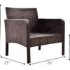 LOCCUS 6 Pieces Patio Furniture Set, Outdoor Sofa HDPE Wicke... - Image 9
