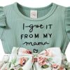 Hopscotch Baby Girls Text Print Bodysuit with Headband In Gr... - Image 4