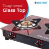 MILTON Premium Red Manual Ignition Glass Top Gas Stove,1-Yea... - Image 5