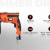BLACK+DECKER KR554RE 550W 13mm Corded Variable Speed Reversi... - Image 3