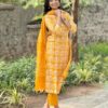 KLOSIA Women Printed Straight Kurta and Pant with Dupatta Se... - Image 4