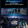 AuroraLink 2025 Wireless CarPlay Adapter for iPhone - No Lag... - Image 3