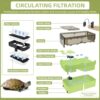 Wedoelsim Turtle Tank kit with Filter+Water Pump+Heat lamp, ... - Image 5