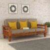 Mamta Furniture Wooden Solid Sheesham Wood 3 Seater Sofa Set... - Image 2