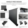 NPTECH 120 Inch (8.7ft x 4.9ft) Floor Rising Long Throw Proj... - Image 7