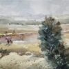 Watercolour Painting (A Wheat Farm View After harvesting fro... - Image 2