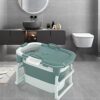 MERISHOPP®Bathroom Tub Large Soft Soaking Standing Bath Tub ... - Image 7